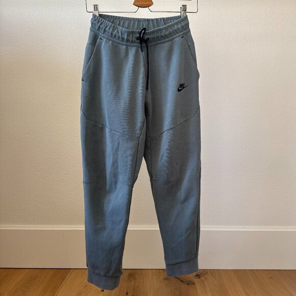 Nike Other - Nike Tech Fleece Jogger Pants Blue Gray Youth Large Clean Color